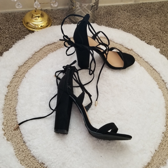 Charlotte Russe Lace Up Heels - Picture 4 of 6